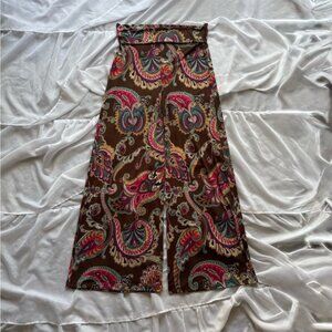 2 B Together Paisley Print Palazzo Pants